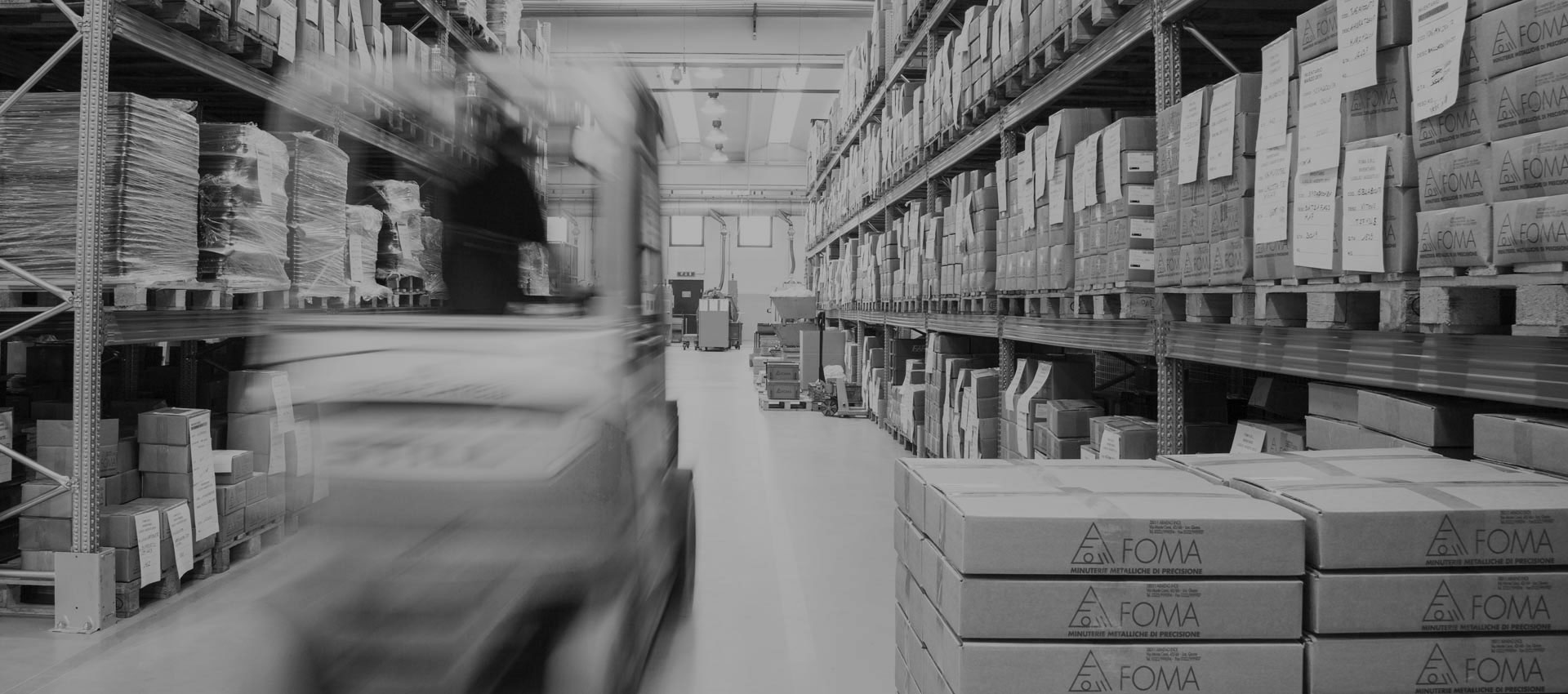 Magazzino dell'officina meccanica Foma